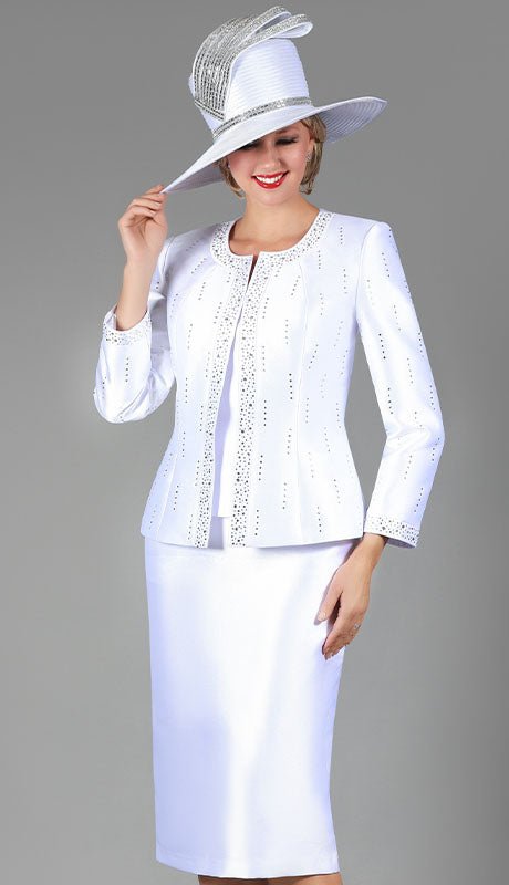 Giovanna G1227-WHT  Suit