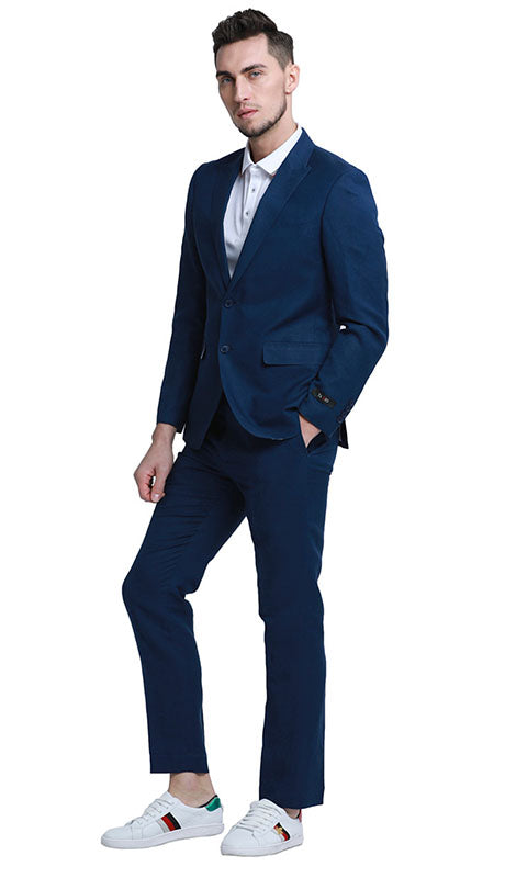 Tazzio Mens Suit M333SK-NVY