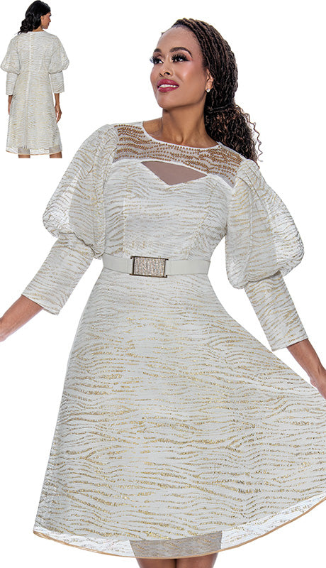 Stellar Looks SL600311-QO WHT Designer  Dress
