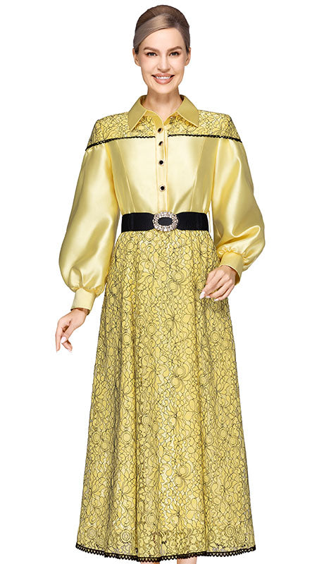 Nina Nischelle 3629-YEL-IH Ladies  Dress