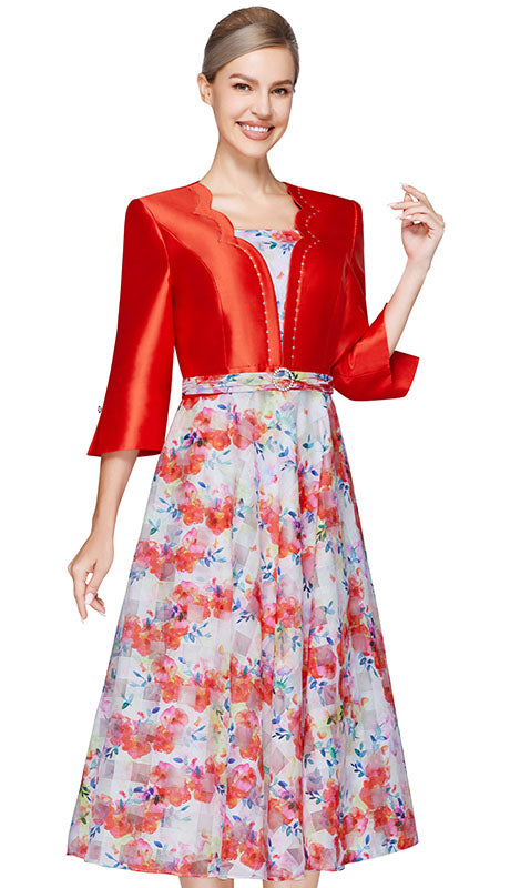 Nina Nischelle 3630-ORG Ladies  Dress