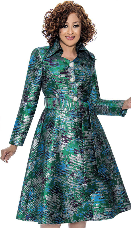 Dorinda Clark Cole 309101-MLT-IH Womens  Dress
