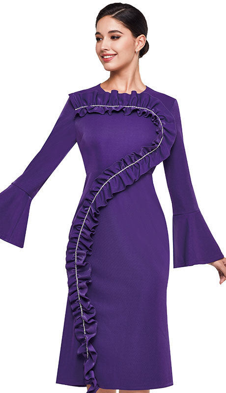 Serafina 6436-PUR  Dress