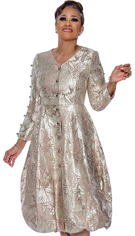 Dorinda Clark Cole 5441-PNK-QO Ladies  Dress