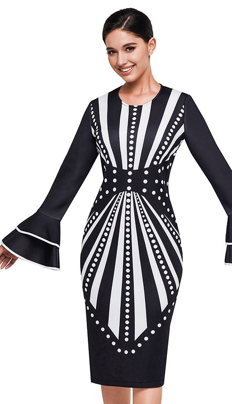 Serafina 6420-BLK Ladies  Dress