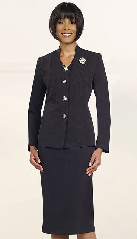 Ben Marc 78096-BLK-CO Ladies Usher Suit for