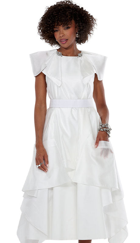 Love the Queen 17607-WHT Dress