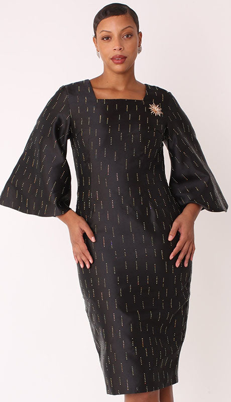 Chancele 9741-BLK-QS  Dress
