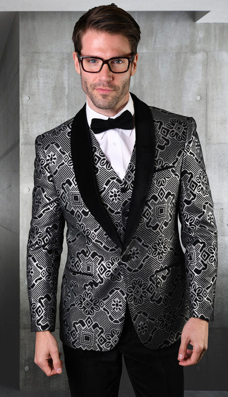 Mens  Suit VL-101-BL