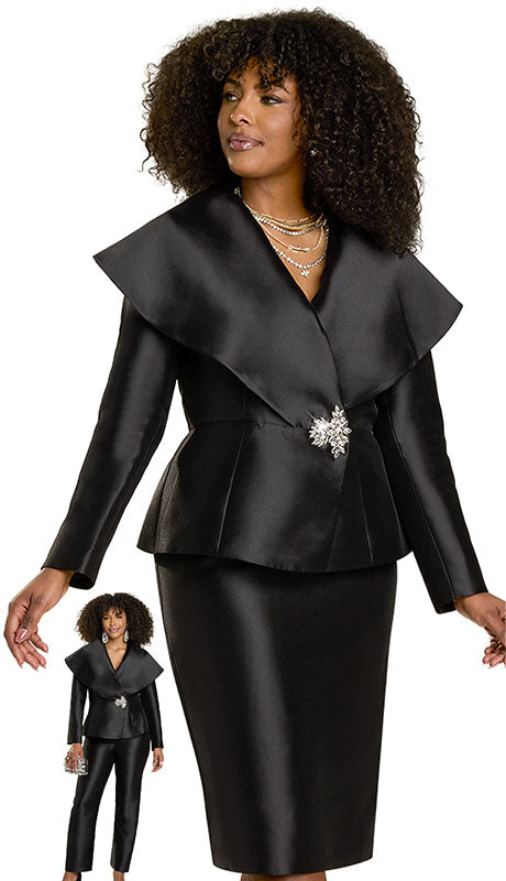Donna Vinci 12170-BLK-QS Womens  Suit