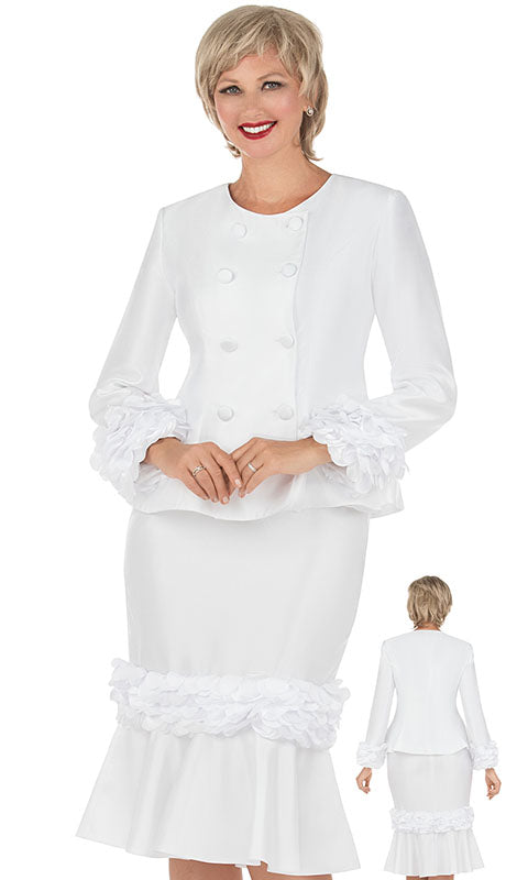 Giovanna 0957-WHT Ladies  Suit