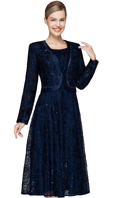 Nina Nischelle 3637-NVY Jacket Dress