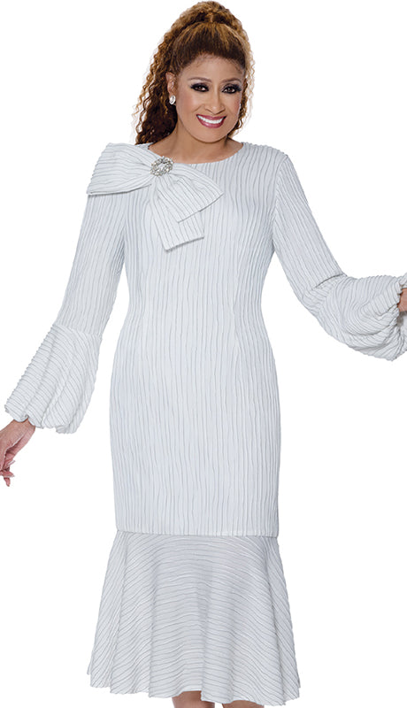 Dorinda Clark Cole 309581-WHT-IH Ladies  Dress