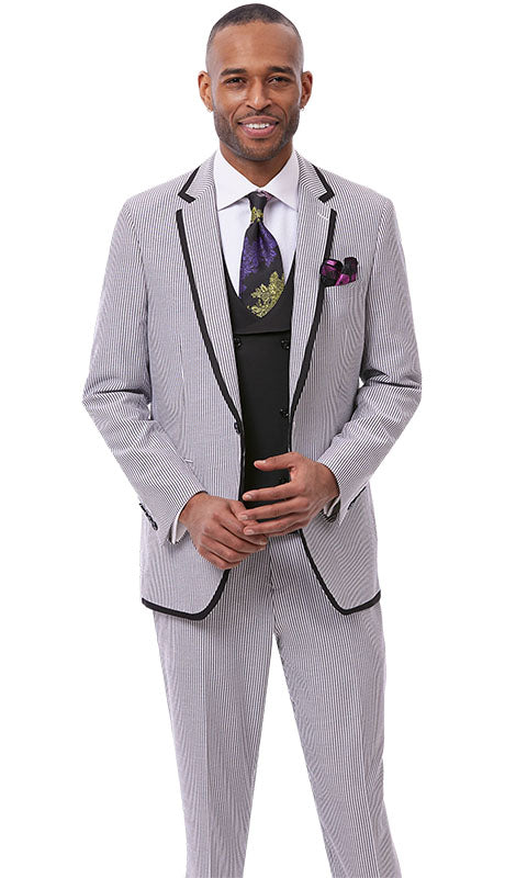 EJ Samuel M2809-BLK Mens Suit
