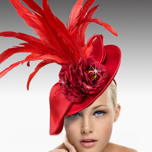 FELICITY FA3341-RE  Fascinator