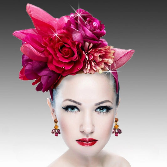 FOLKLORICO FA3352-FU  Fascinator