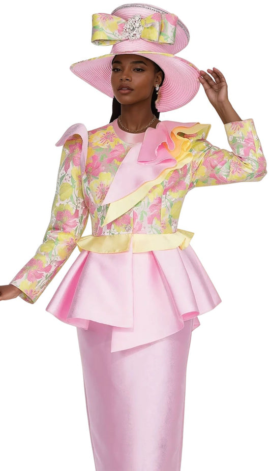 Champagne Italy 6011-PNK  Suit