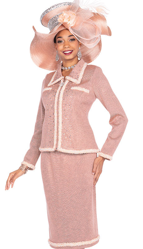 Champagne Italy Knit 5965-IH  Suit