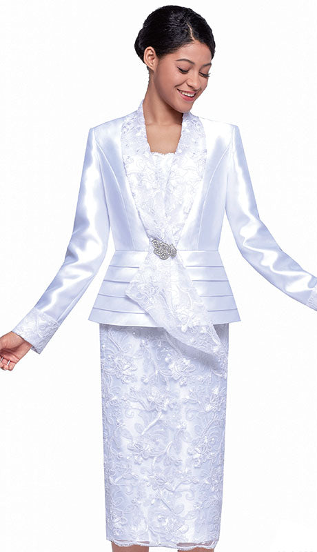 Serafina 4376-WHT  Suit