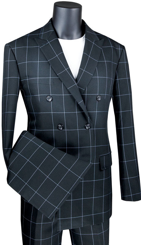 Vinci Mens Suit MDW-1-BL