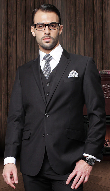 Mens  Suit TZ-100-BK