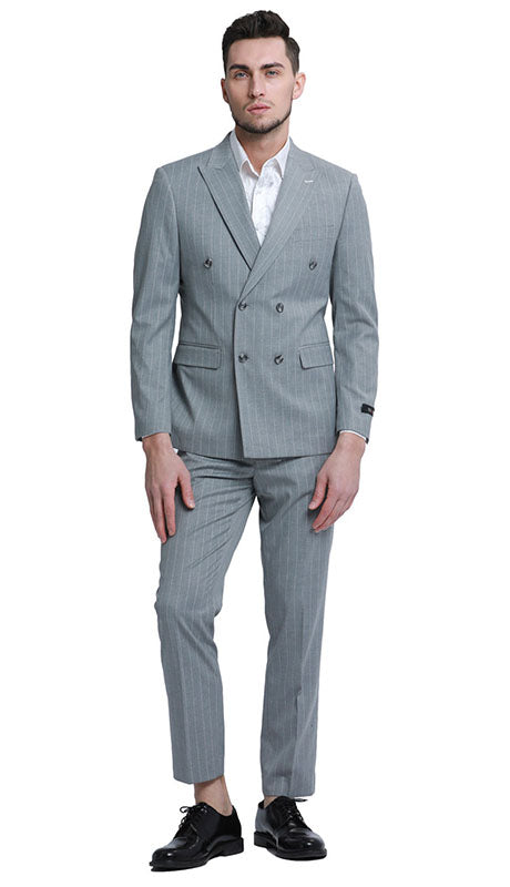 Tazzio Mens Suit M340SK-GRY