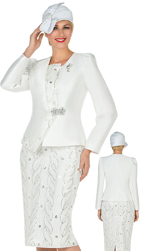 Giovanna  Suit 1152-WHT