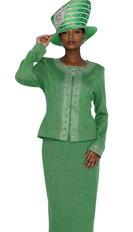 Champagne Italy Knit 5953-GRN-QS  Suit for Women