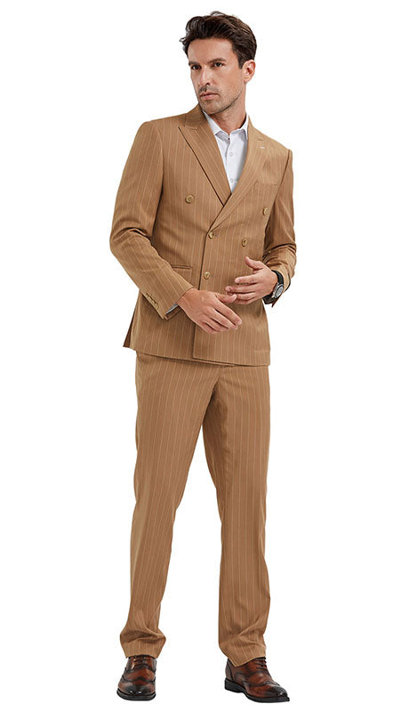 Tazzio Mens Suit M340SK-CAMEL