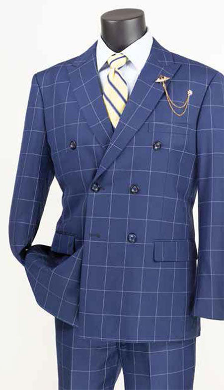 Vinci Mens Suit MDW-1-BLU