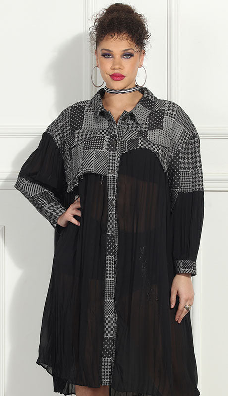 Luxe Moda LM315-BLK Dress Coat