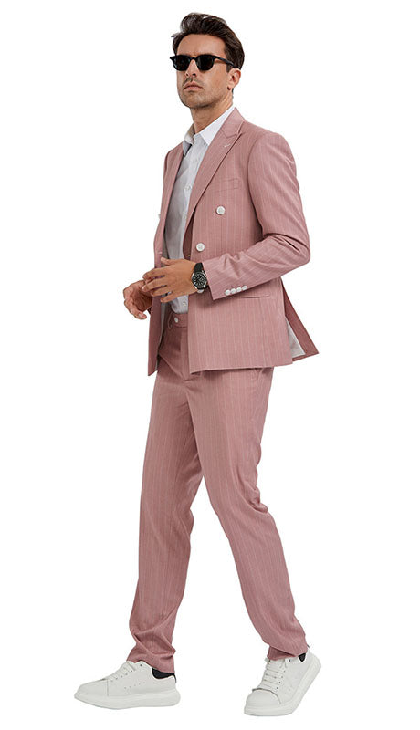 Tazzio Mens Suit M340SK-PINK