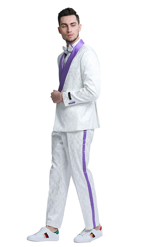 Tazzio Mens Suit M341SK-PUR