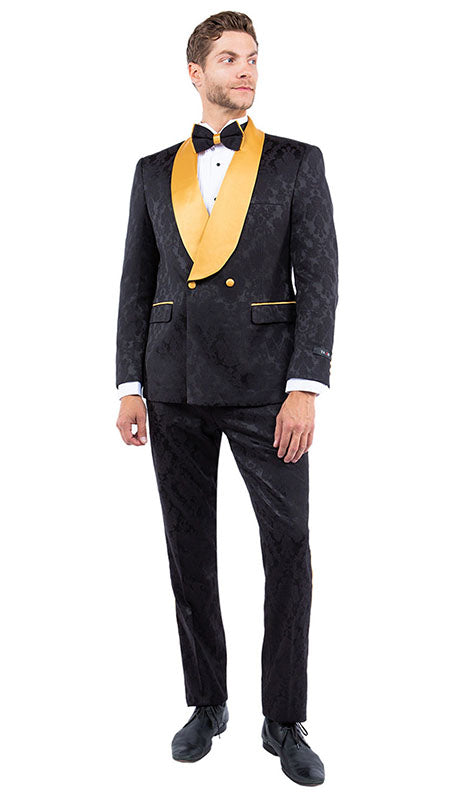 Tazzio Mens Suit M341SK-BLK