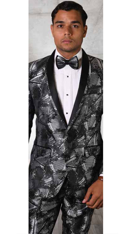 Mens  Suit RJS-103-GR