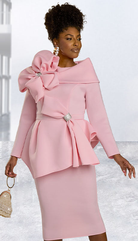 Donna Vinci 12138-PNK Sunday  Suit