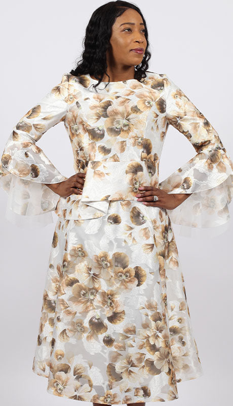 Diana Couture 8927-BRN  Dress