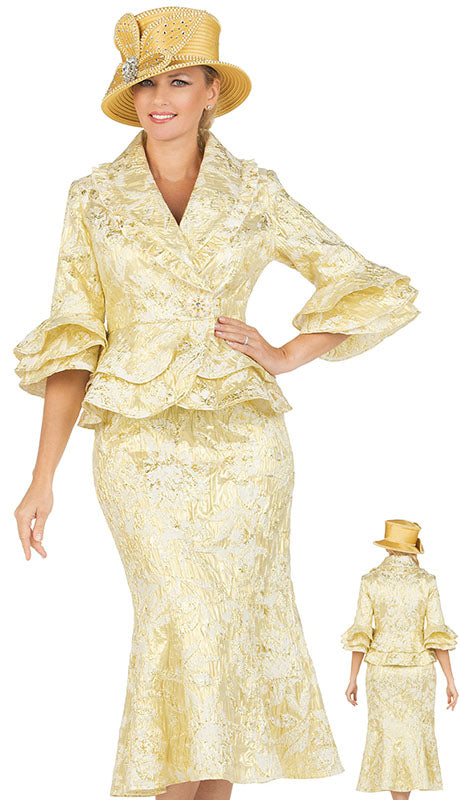 Giovanna 1165-GLD Ladies  Suit