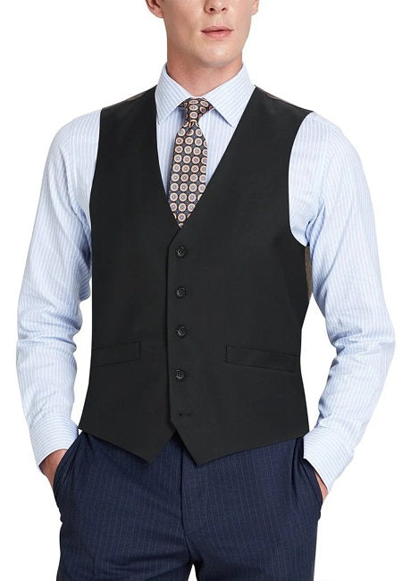 Renoir Mens Vest 508-1-BLK