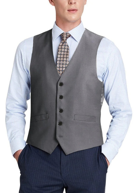Renoir Mens Vest 508-3-DARK-GRY