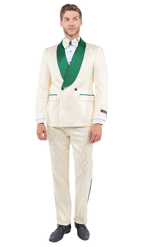Tazzio Mens Suit M341SK-GRN