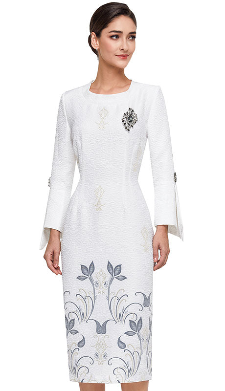 Serafina 6207-GRY Ladies  Dress