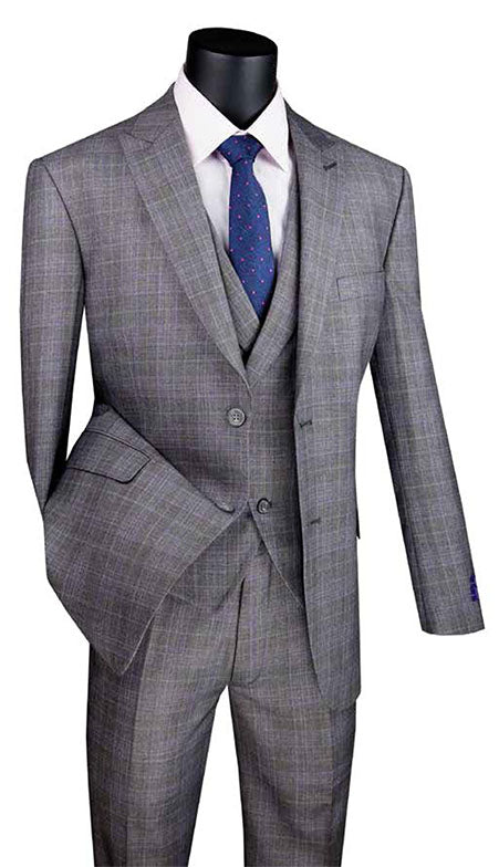 Vinci Mens Suit MV2W-1-GRY