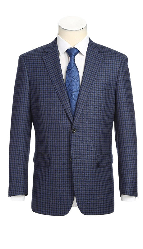 Alessandro Vitello Mens Blazer 565-9-BLUE