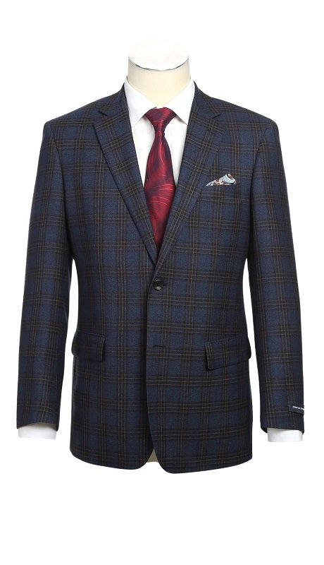 Renoir Mens Blazer 565-10-BLUE-BLK