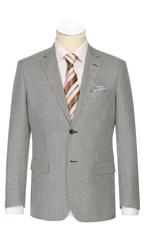 Renoir Mens Blazer 565-20-OFF-WHT-BLK
