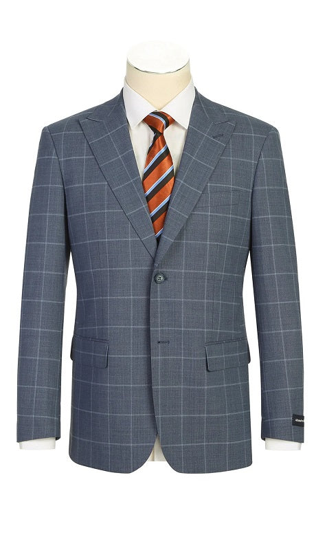 Renoir Mens Suit 566-13-MID-HAZE