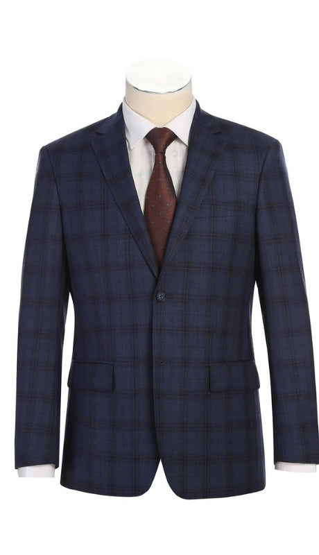 Renoir Mens Suit 566-14-NAVY