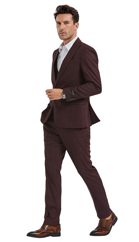 Tazzio Mens Suit M349SK-CHERRY