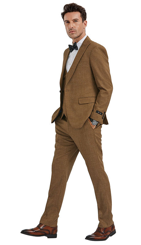 Tazzio Mens Suit M349SK-WHEAT